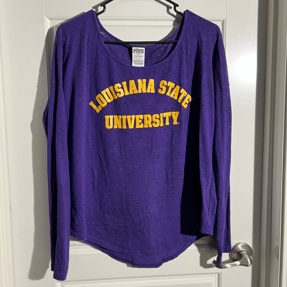 Victoria's Secret PINK 5TH & Ocean Louisiana State University long sleeve shirt